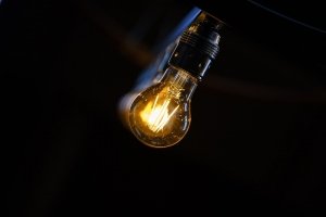 foto van een led lamp